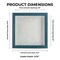 Rustic Blue Wood Shadow Box Frame with Acrylic Front - White Suede Backing, 30 Sizes